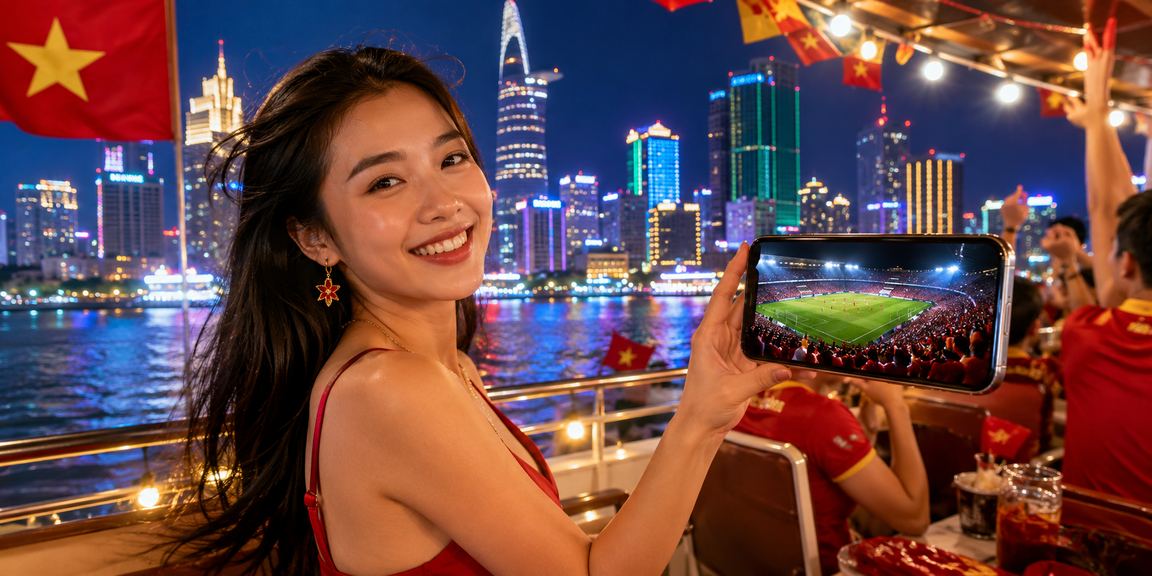 Màn hình neon VIP casino betting tại TP. Hồ Chí Minh với giao diện ứng dụng hiện đại
